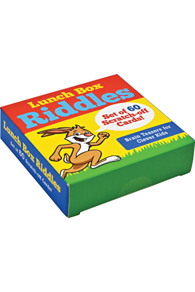 Peter Pauper Ghicitori din cutia de prânz - Joc de cărți răzuibile (60 de cărți)