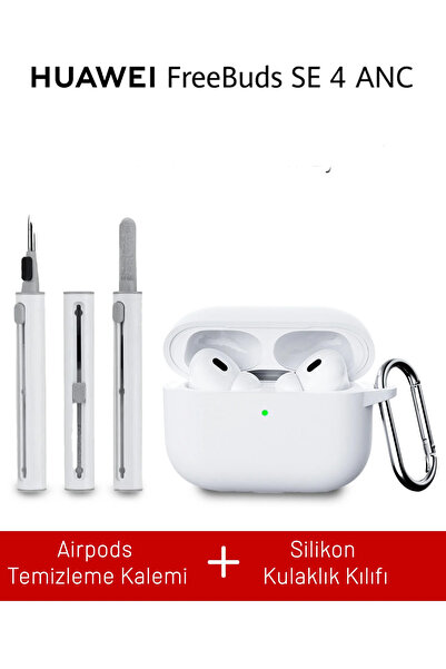 Nezih Case Huawei FreeBuds SE 4 ANC Uyumlu Silikon Kılıf + Temizlik Kiti