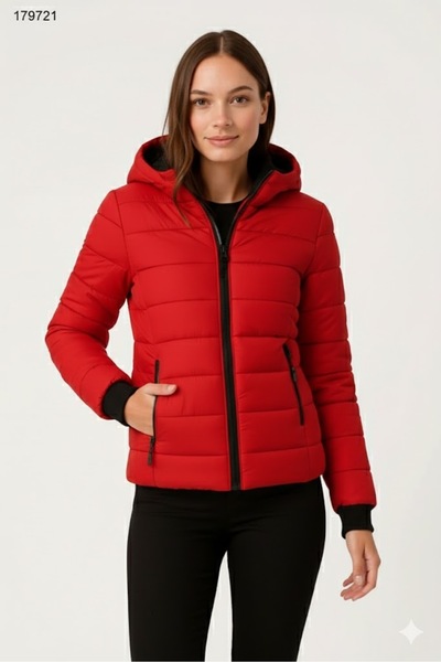 moda wanilia Women's Hooded Puffer Jacket - Water Repellent and Lined