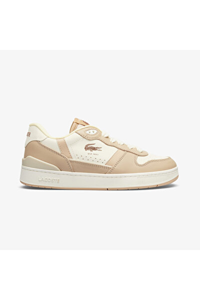 Lacoste T-Clip Kadın Bej Sneaker
