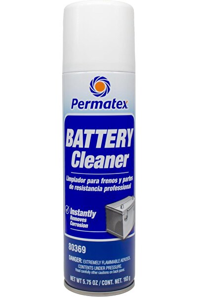 Permatex منظف البطاريات 80369، عبوة بخاخ صافية 5.75 أونصة