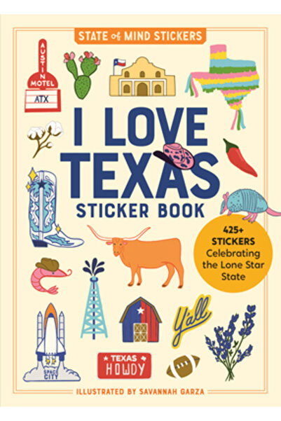 Workman Pr Carte de stickere „I Love Texas”: Peste 425 de stickere care celebrează statul Lone Star
