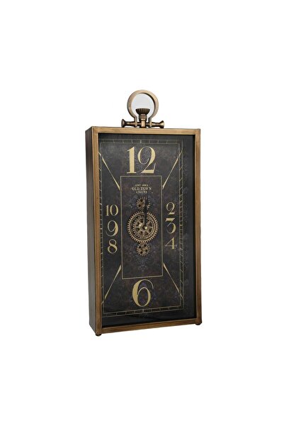 Vitale Latin Çarklı Dikdörtgen Masa Saati 25*8*54 cm AK.JI0047