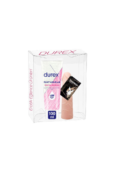 Durex Naturals Ekstra Hassas 100 ml + PeniseTakılan Dolgulu 5cm Uzatıcı Preze...