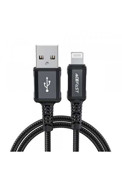 Acefast Cablu Date si Incarcare USB-A - Lightning C4-02, 18W, 1.8m, Negru