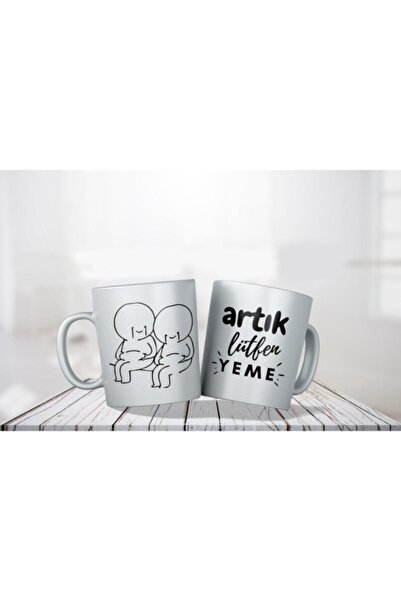 Mio Life Porcelain - Please Don't Eat Anymore Double Sided Printed Mug - Mach...