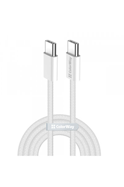 ColorWay Cablu Date si Incarcare USB-C - USB-C CW-CBPDCC061, 60W, 1m, Gri