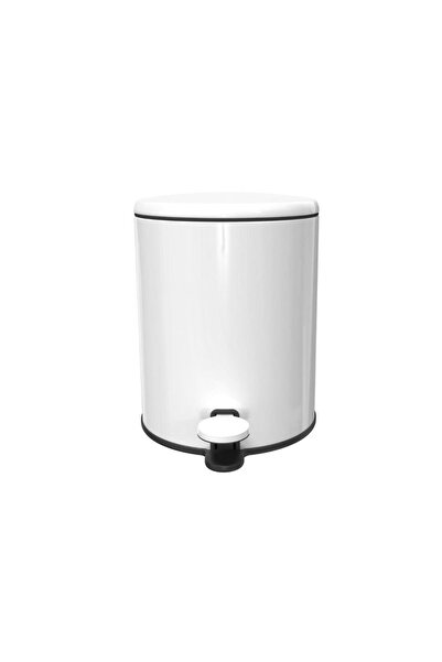 Prima Nova Cigo Pedal Trash Can 6Lt - Matte White - Interior Black