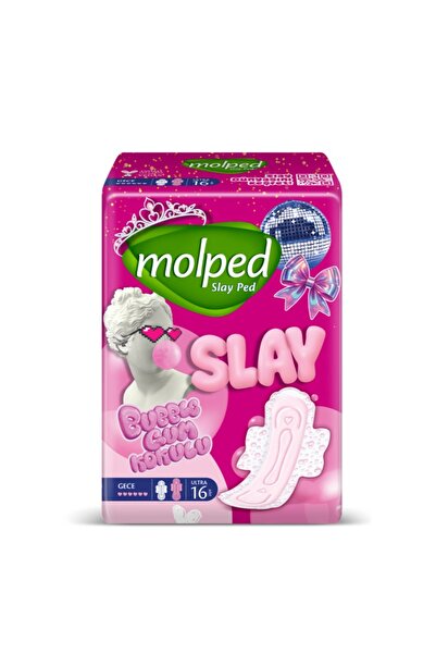 Molped عبوة اقتصادية للغاية من الفوط الصحية الليلية 16 قطعة