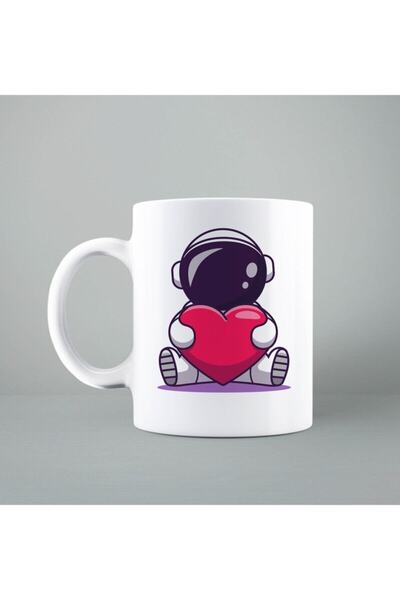 Mio Life Astronaut Printed White Mug