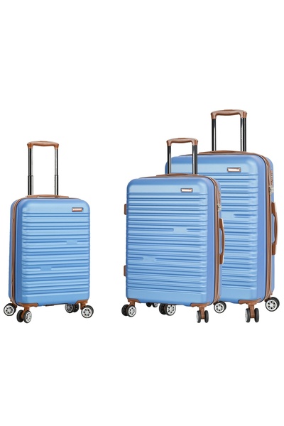 Madisson Set cărucior SW33803, ABS, blocare, 4 roți duble, 3 piese, albastru