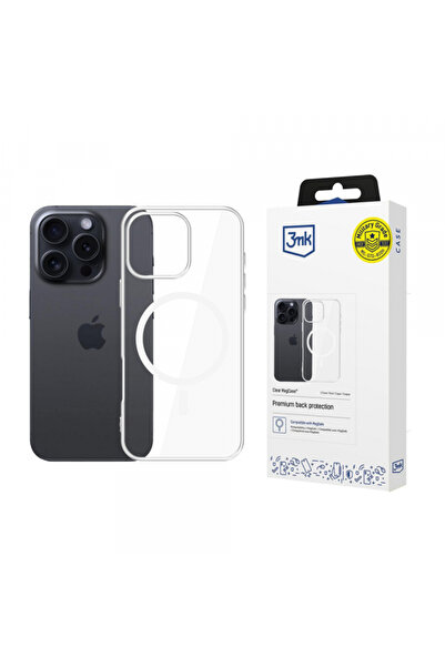 3MK Husa MagSafe pentru Apple iPhone 16 Pro Max, 3MK, Clear MagCase, Transpar...