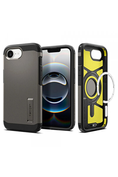 Spigen Husa MagSafe pentru Apple iPhone 16e, Spigen, Tough Armor, Gri