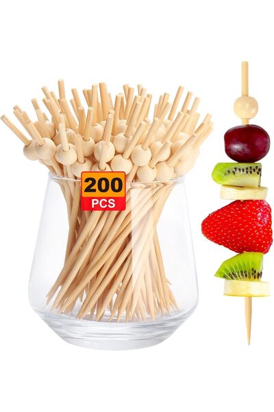 Generic 200 Pieces of Bamboo Skewers for Appetizers