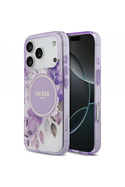 Guess Husă MagSafe pentru Apple iPhone 17 Pro Max, Guess, IML Flower & Tonal ...