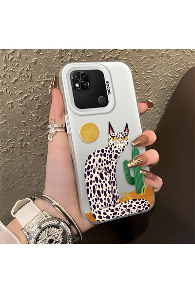 Hontinga حافظة متوافقة مع هاتف Redmi 9C، حافظة هاتف صلبة مضادة للسقوط، حيوان ...