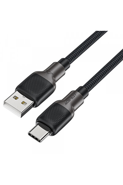 Acefast Cablu Date si Incarcare USB-A - USB-C C10-04, 18W, 1.2m, Negru