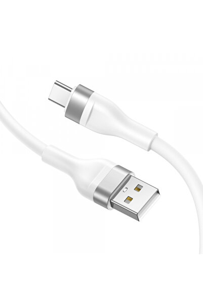 Lito USB-A - USB-C Data and Charging Cable LD02C, 18W, 1.2m, White