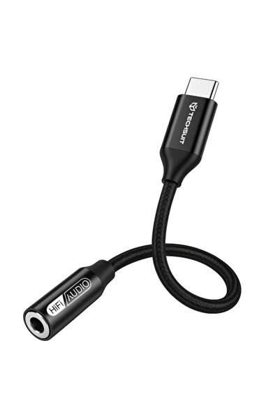 Techsuit Adaptor Audio USB-C - 3.5mm AC13 FuseXound, Negru