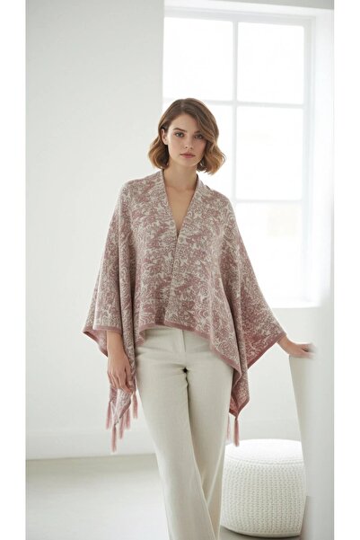 larocci Women's Woven Tassel Shoulder Shawl