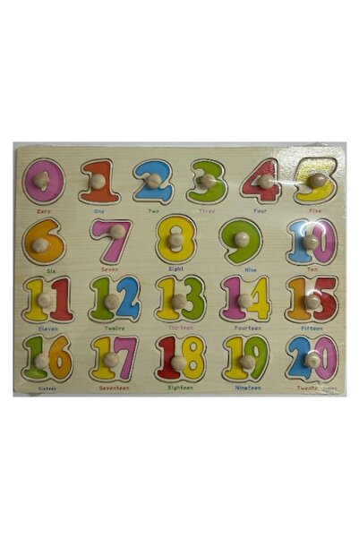 OEM Puzzle Incastro, GHEMOTOC®, Wooden Board, Colored Numbers 0-20, with Help...