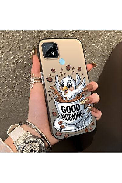 Hontinga حافظة متوافقة مع هاتف Realme C21، حافظة هاتف صلبة مضادة للسقوط، حيوا...