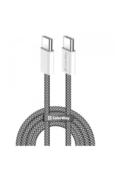 ColorWay USB-C Data and Charging Cable - USB-C CW-CBPDCC061, 60W, 1m, Black