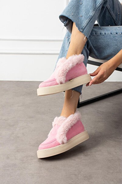 ShoeTek Mae Women's Boots & Booties with Fur Inside Powder Suede