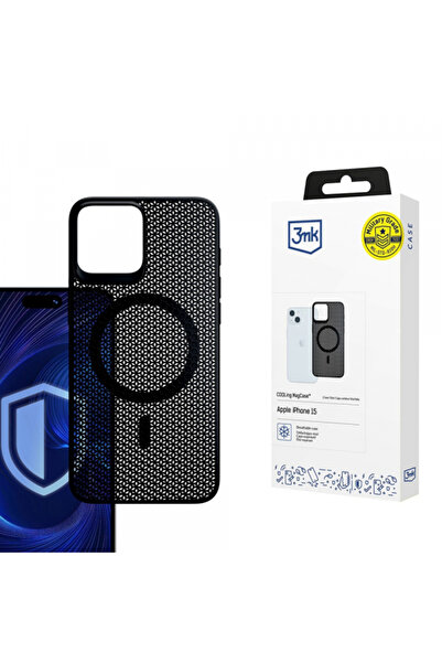 3MK Husa MagSafe pentru Apple iPhone 15, 3MK, COOLing, Neagra