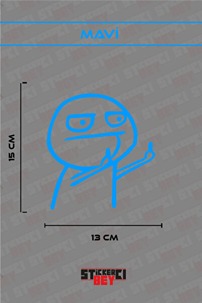 STİCKERCI BEY ملصق سيارة على شكل رجل القمامة المتحرك (قطع بالليزر)