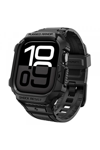 Spigen Husă Rugged Armor Pro V2 pentru Apple Watch Series 10 / 11 42mm, Negru...
