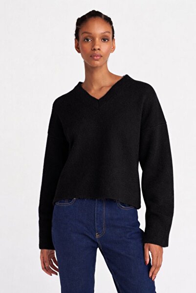 swc knitwear V-Neck Wool Blend Knitwear Sweater