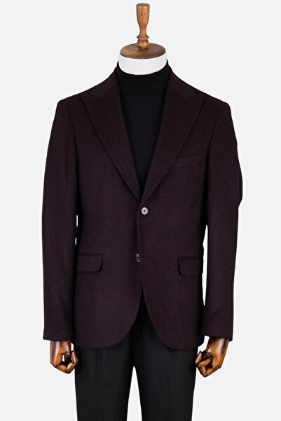 HC MEN CLASSIC Casual Yün Ceket Bordo