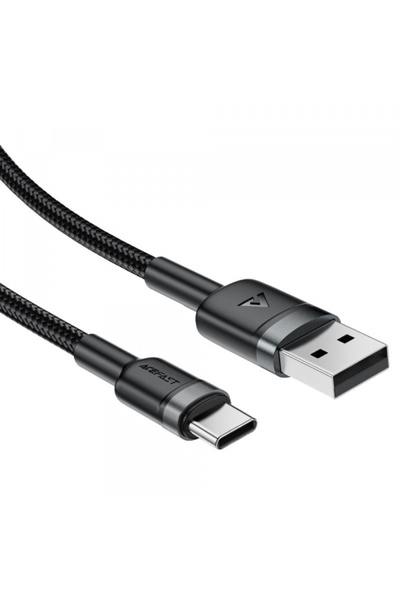 Acefast Cablu Date si Incarcare USB-A - USB-C C22-04, 18W, 1.2m, Negru