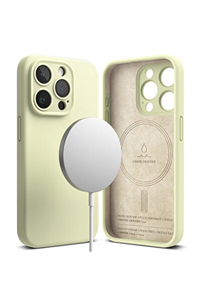 Ringke Husa MagSafe pentru Apple iPhone 15 Pro, Ringke, Silicone, Verde Lime