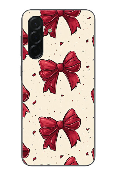 TechTree Samsung Galaxy A36 Compatible Big Red Bows Printed Silicone Case