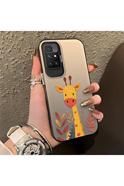 Hontinga حافظة متوافقة مع هاتف Redmi 10، حافظة هاتف صلبة مضادة للسقوط، حيوان مرح