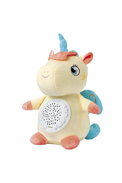 GHEMOTOC ® Jucărie de proiecție, plus unicorn cu lumini și sunete pentru bebe...