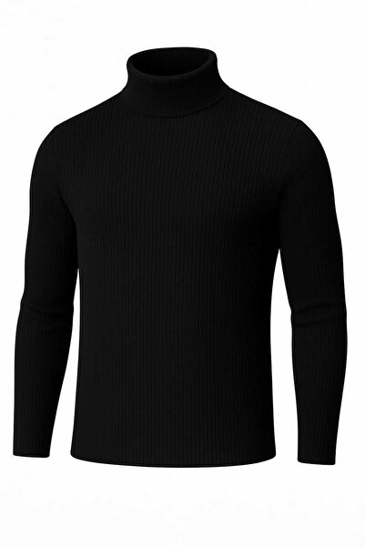 ANATOLIATEKSTILE Unisex Ribbed Suitcase – High Collar, Elastic, Slim Fit Universal size fits S/M