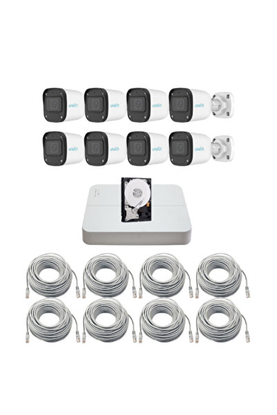 Uniarch Complete IP Surveillance System Uniarch, 8 Cameras 2MP Full HD
