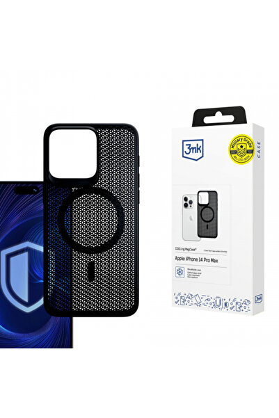 3MK Θήκη MagSafe για Apple iPhone 14 Pro Max, 3MK, Διατηρεί δροσιά, Μαύρη
