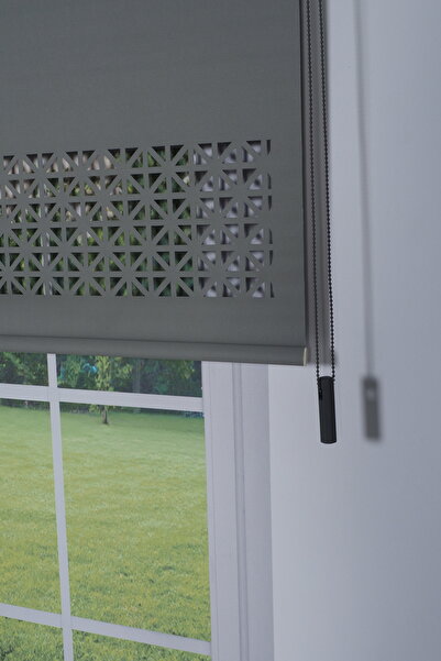 donatti perde Lazer Kesim Dekoratif Stor Perde 24 cm | İthal Mat Polyester | ...