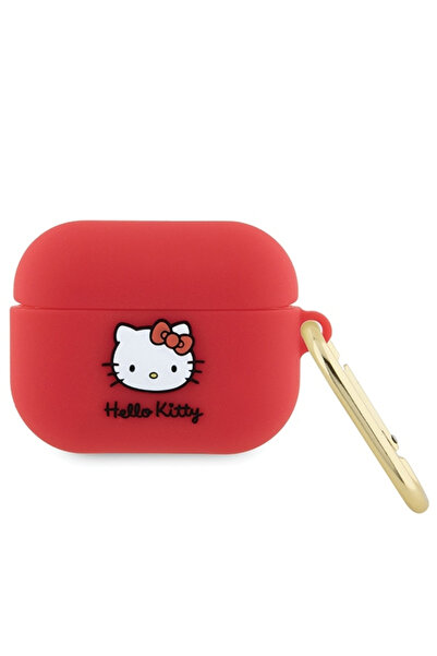 Hello Kitty Husa 3D Kitty Head pentru Apple AirPods Pro, Rosie