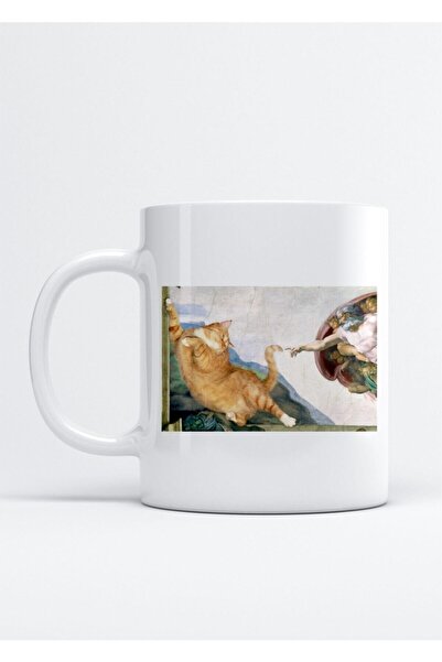 Mio Life Cat Painting Printed Porcelain Mug