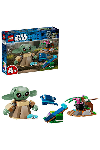 LEGO ®   Războiul Stelelor: Mandalorianul ™   Set de construcție de jucării creative Grogu's Nest 75443- 4+ (107 piese)