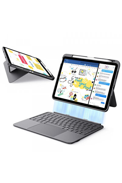 ESR Keyboard Case for Apple iPad (2025) / (2022), ESR, Flex, Gray