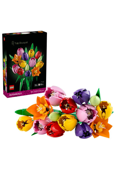 LEGO ®   Botanicals Lale Buketi 11501 - Kit de construcție de modele decorati...