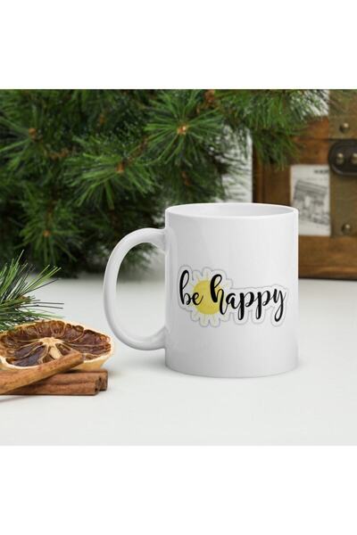 Mio Life Be Happy Written Printed Mug