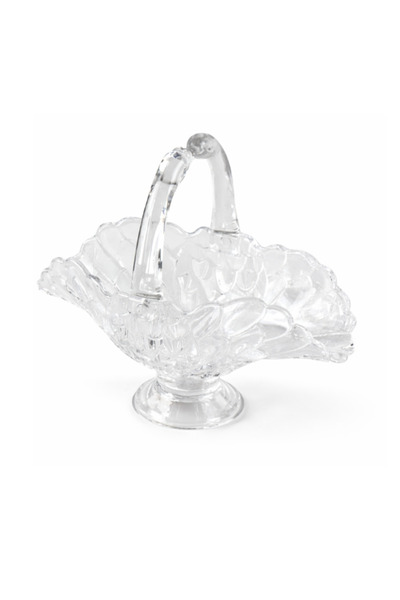 ALKHANBASHI Acrylic Swan Shape Tray with Base – Clear Decorative Serving Basket (26.5 × 22.5 cm)