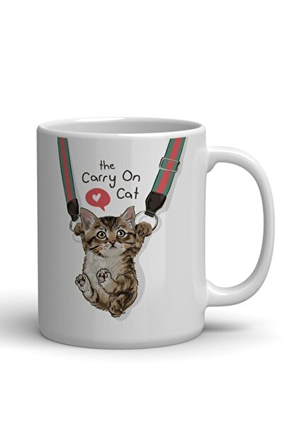 Mio Life كوب مطبوع عليه قطة